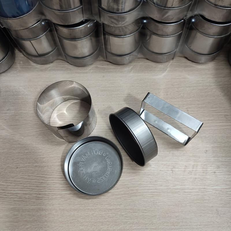 Combo 5 Khuôn giò lụa inox 0,5kg đường kính 10cm cao 8cm 5