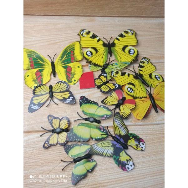 stiker 3d kupu kupu isi 12 6