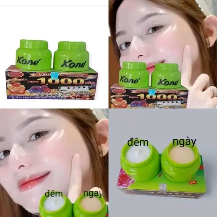 bộ kone cặp ngày đêm dưỡng trắng da sạch mụn mờ nám