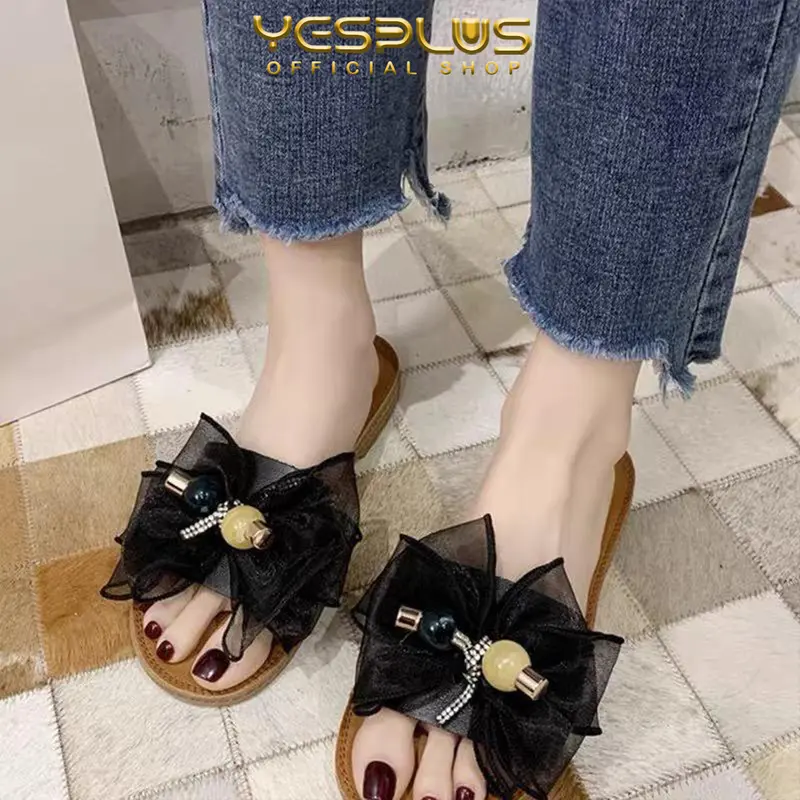 [YESPLUS] 2088 Sandal Selop Jelly Sendal Wanita Motif Pita Import PCU Luar Ruang 7