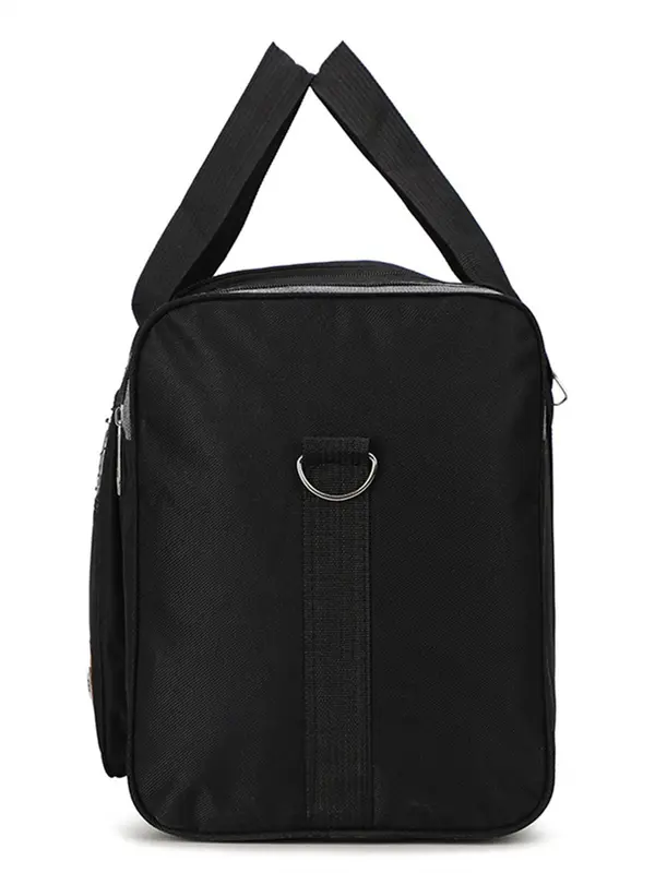 Casual Oxford Letter Pattern Zipper Large Capacity Folding Hand Travel Bag, Unisex, Lightweight Long and Short Distance Travel Luggage Bag 3