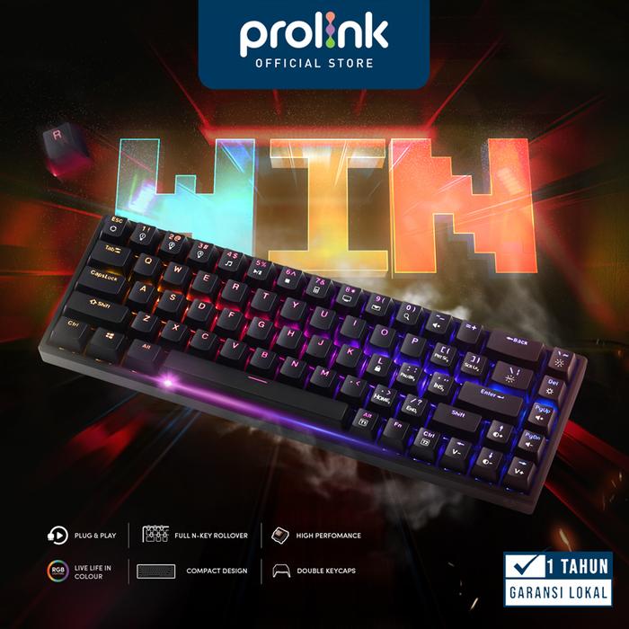 Promo Prolink DESMODUS Mechanical Gaming Keyboard LED l Compact design ...