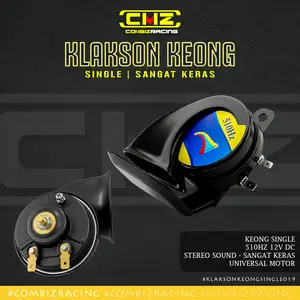 Klakson Keong Single Model DENSO + Relay | Klakson Motor 12V 510Hz 110dB Suara Keras Nyaring Universal