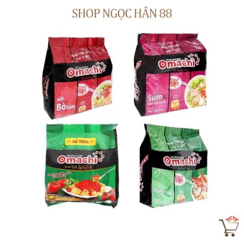  Lốc 5 gói mì khoai tây Omachi xốt bò hầm sườn hầm ngũ quả 80g gói 