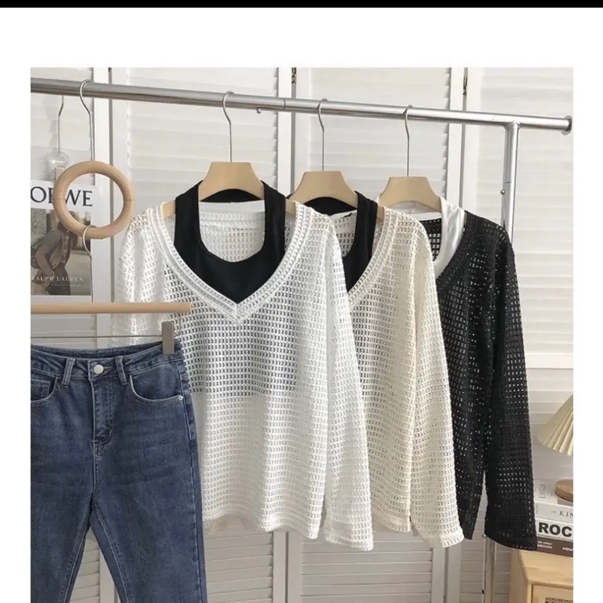(ĐỦ 5 MÀU) Set áo Lưới Kèm xinh Áo Croptop Yếm phom vừa ngang hông (Tiệm đồ nhà Lotus)