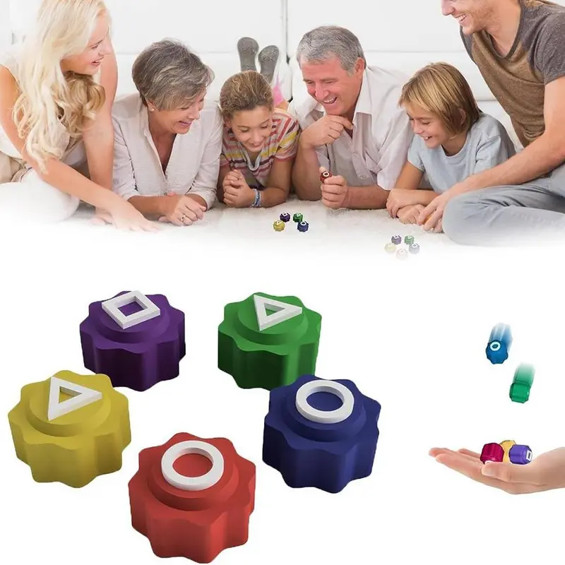 Đồ Chơi Bắt Đá Truyền Thống Hàn Quốc Squid Game Gonggi, 5 Cái / bộ, Đạo Cụ Xúc Xắc Trò Chơi 3