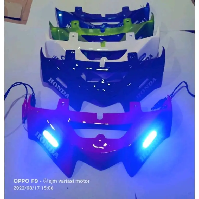 WINGLET MOTOR BEAT KARBU / BEAT FI LAMA / PLUS LAMPU LED 2016-2015 /DIJAMIN TEBAL BUKAN YANG MURAHAN / REALPICT motorcycle 1