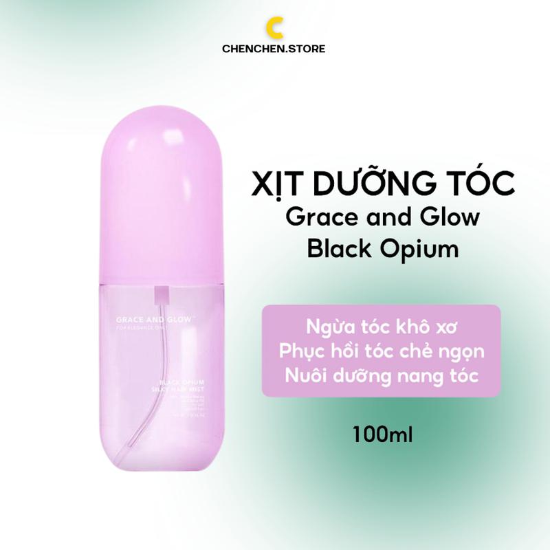 Combo sữa tắm và xịt dưỡng tóc GRACE AND GLOW Black Opium 400ml + 100ml 5921-01 & 5924-02 3