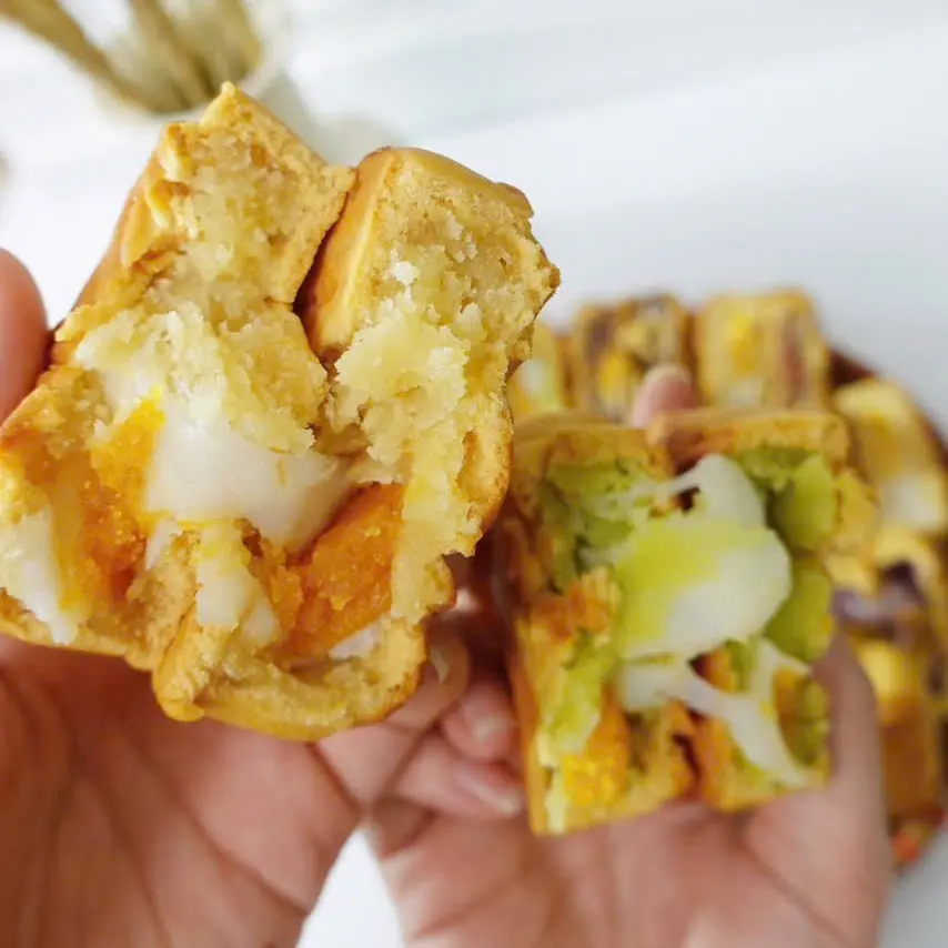Bánh trung thu mini mochi trứng ruốc Lâm Thủy - hương vị cải thiện mới tháng 3