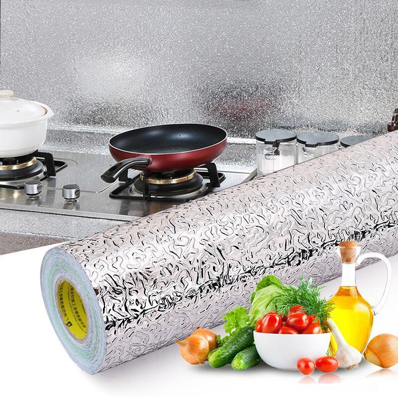 Product Introduction of Miếng Dán Giấy Bạc Nhôm Chống Dầu Nhà Bếp, 40X100CM, Tường, Bàn Làm Việc, Sàn, Chống Thấm Nước, Đồ Trang Trí Đồ Nội Thất Gia Đình Tự Làm, Dụng Cụ Thiết Yếu Nhà Bếp Decor Decor Phòng Decal Đồng 24