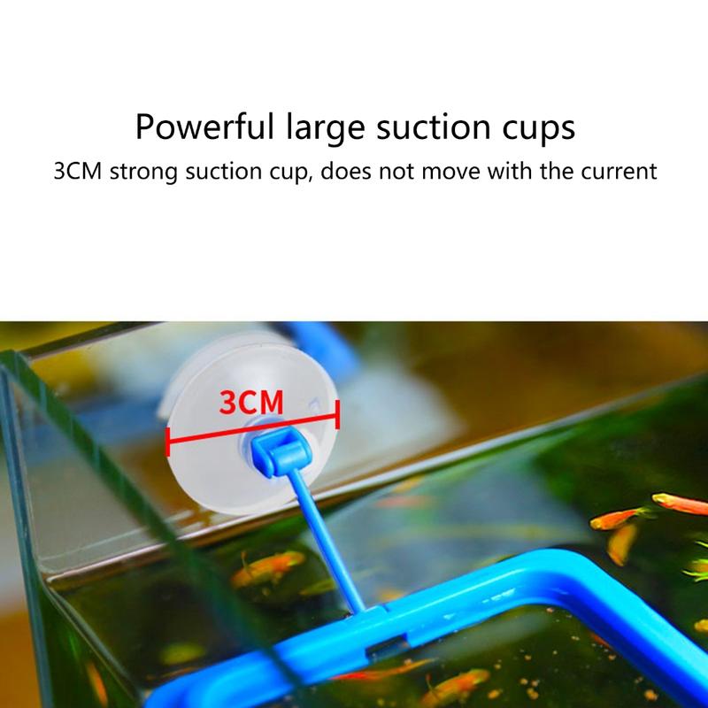 Yica 2pcs Fish Tanks Feeding Rings Small Fishes Feeders Rings Circle Buoyance Fish Feeders for Easy Installation And Cleaning 4