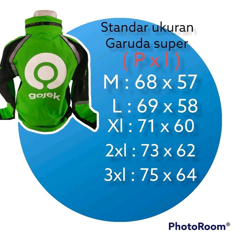 Jaket G0jek Garuda Super Terbaru Berkualitas Kain Nyaman 4