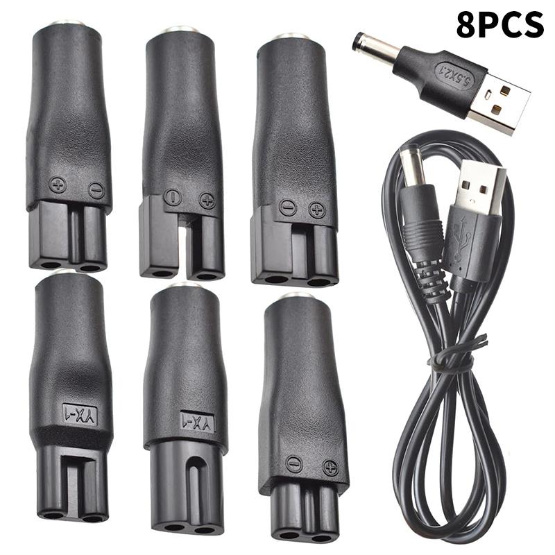 Product Introduction of 8 PCS Power Cord 5V Replacement Charger USB Adapter Cable DC Converter Universal For All Kinds Of Electric Shaver Hair Clippers 29