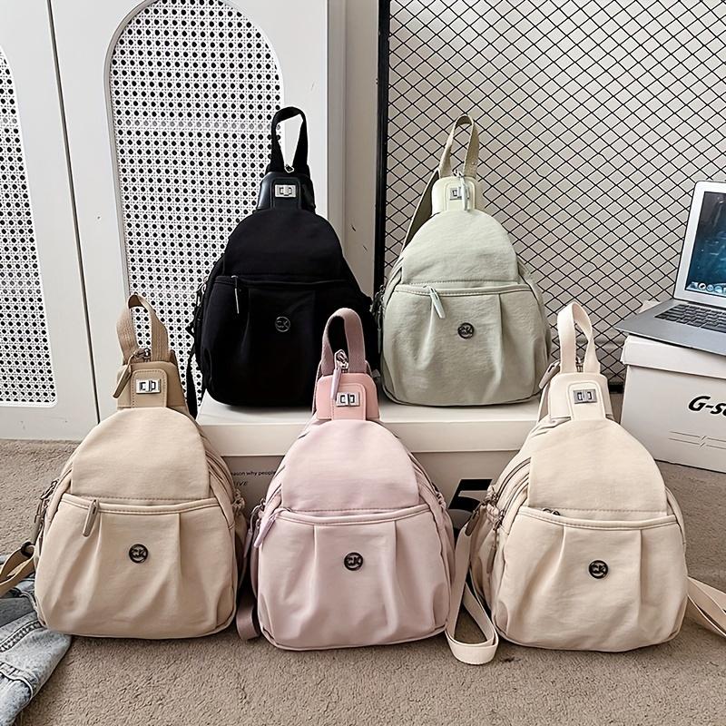 Product Introduction of Tourism Backpack Women's New Chest Bag Lightweight Commuter Crossbody Dual-purpose Bag Sports Shoulder Mountaineering Small Bag 19