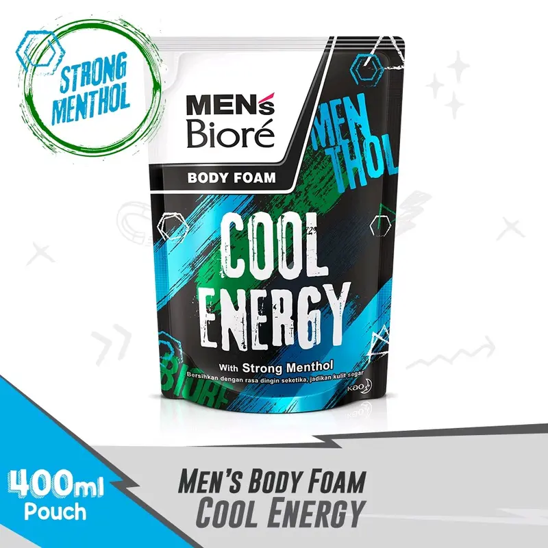 MENS BIORE Cool Energy 400ml Strong Menthol Sabun Mandi Cair - Shop ...