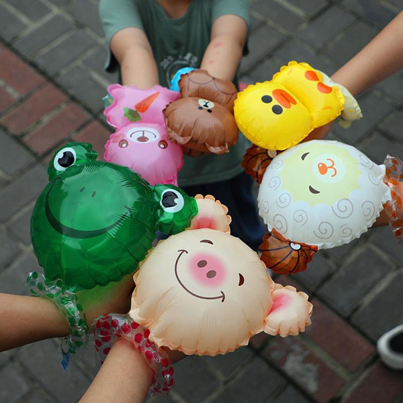 Product Introduction of 25pcs Cute Animal Hand Wearing Balloons Monkey Rabbit Sheep Wrist Ballon Birthday Party Decoration Kids Toys Baby Shower Balloons 15