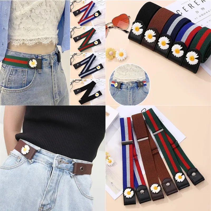 Thắt Lưng Vô Hình Không Khóa, Thắt Lưng Co Giãn Lười Biếng, Có Thể Điều Chỉnh, Dành Cho Phụ Nữ Và Nam Giới, Thích Hợp Cho Quần Jean Co Giãn, Thắt Lưng Thắt Chặt Eo