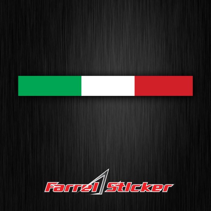 STICKER BENDERA ITALY STIKER ITALI HELM 7 CM 2