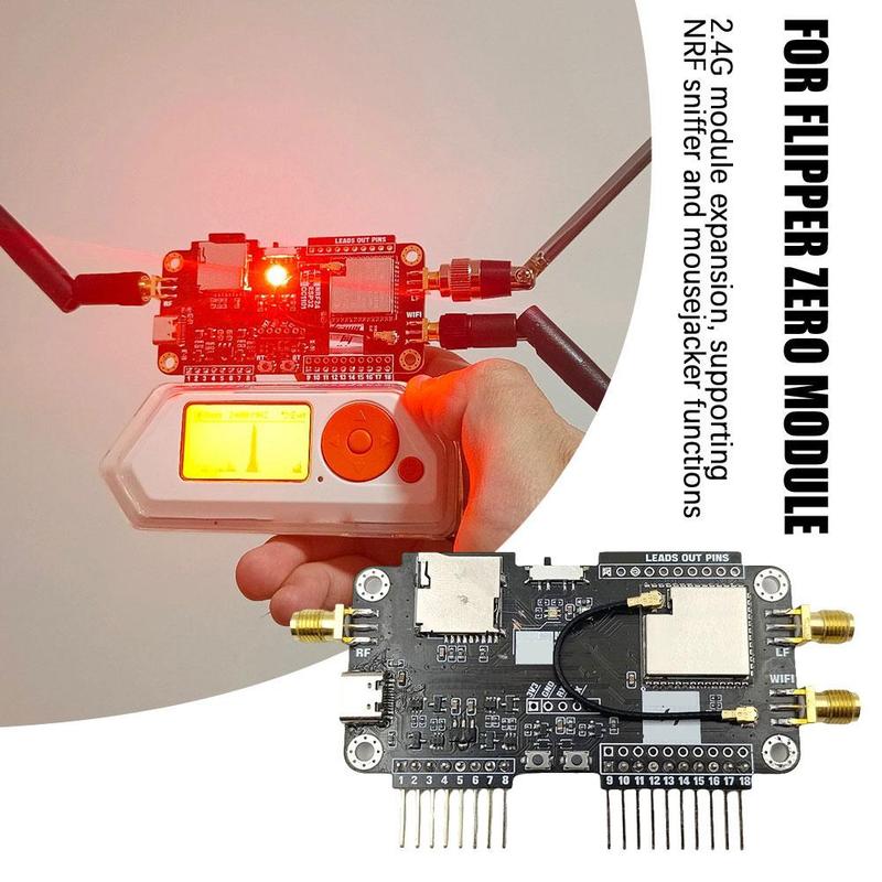 1pc Multifunctional Expansion Board Wifi 2.4g Module High Gain Cc1101 Module 3 In 1 Antenna For Flipper Zero 1