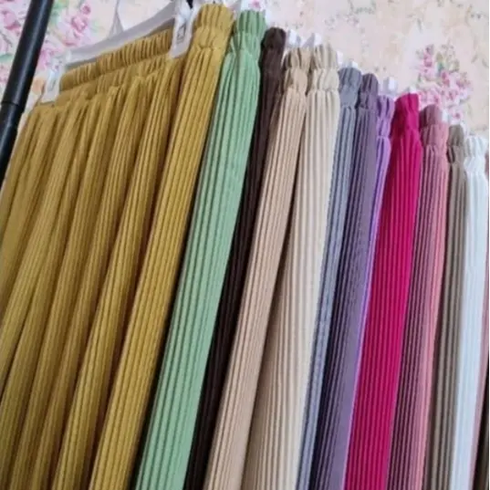 100 DAPAT 7 KULOT LIDI BEBAS PILIH WARNA Wanita Celana Panjang 5