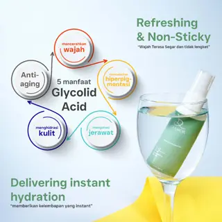 MORLAB - PAKET COMBO ACNE ( 1 PCS MORLAB V10 VITMANIN TONE UP CREAM + 1 PCS NOURISHING ACNE CARE MIST ) ) Acid Kusam 4