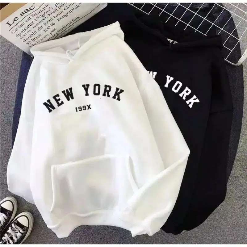 Jaket Hoodie Anak Perempuan 5- 15 Tahun NEW YORK 199X Sweater Anak Perempuan 2