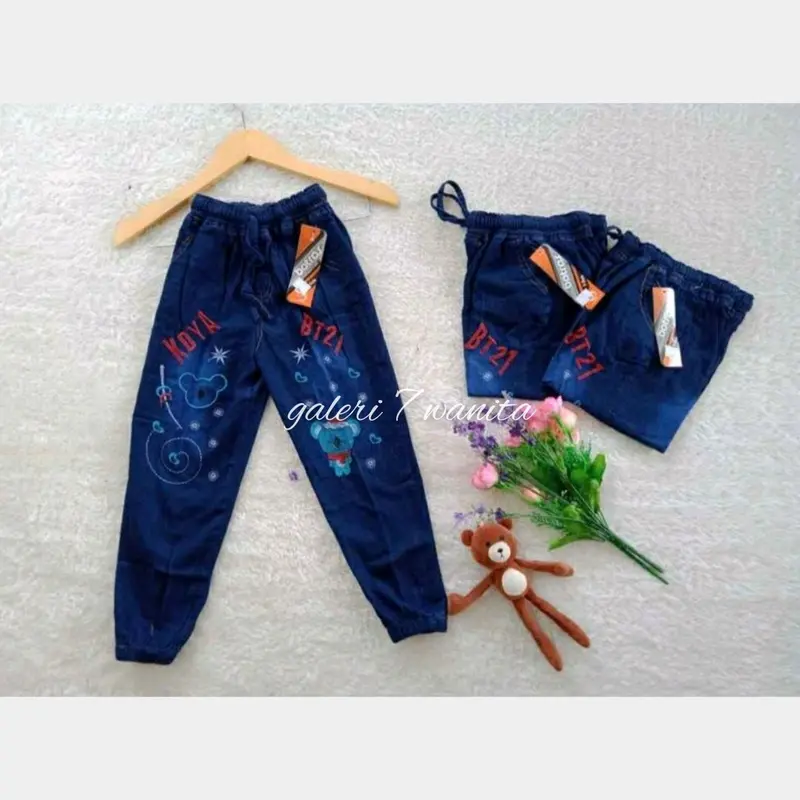 Celana Jogger Jeans Anak usia 2-11  tahun 4