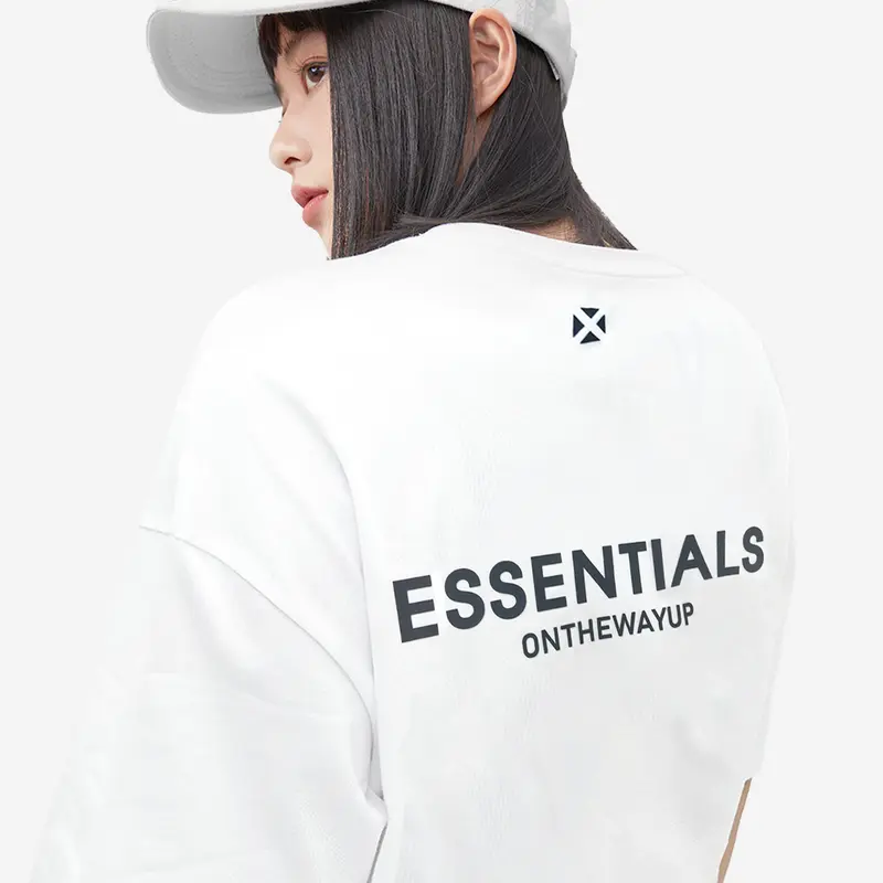 Áo Thun nam nữ ONTHEWAYUP local brand in cao nổi Essential Premium Cotton/ Màu Trắng  Top Menswear Cổ Tròn 4