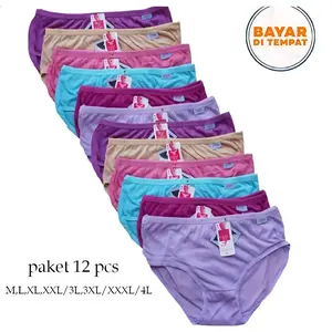 [HARGA MURAH]celana dalam cewek 1 lusin/cangcut/celana dalam/cd wanita/sempak cewek dewasa/celana dalam wanita/cd wanita 12 pcs murah/pakaian dalam terbaru isi 6 pcs nyaman dewasa Katun Lembut
