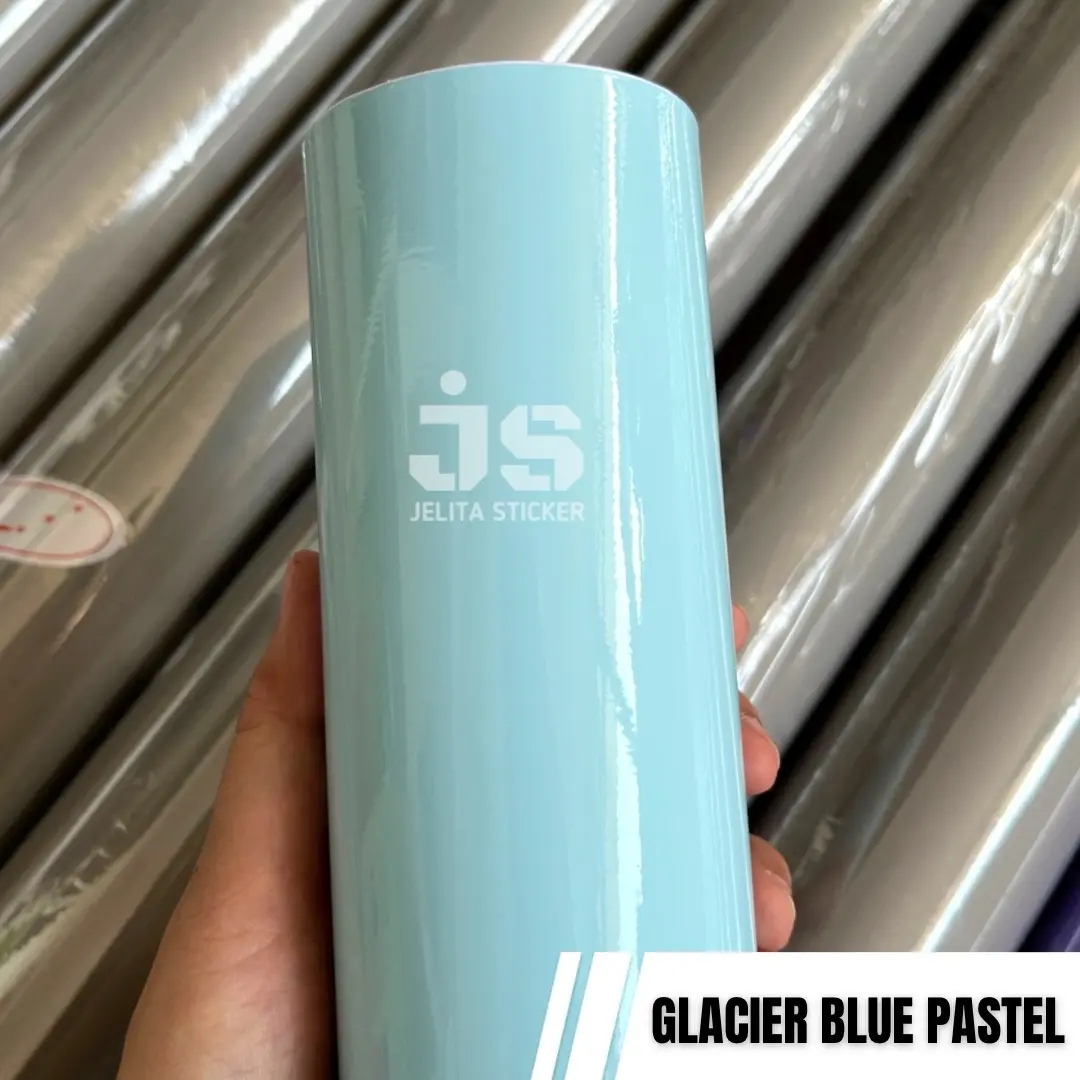 Sticker Glacier Blue Pastel / Skotlet Ice Blue Glosi / Stiker Soft Blue Glossi