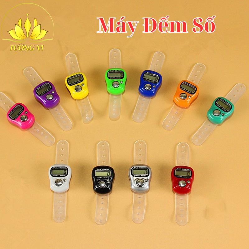Máy bấm niệm Phật, máy đếm số niệm Phật, máy đếm số lần niệm Phật, máy đếm cơ học, xỏ ngón tay, nhiều màu.