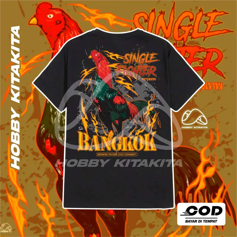 KAOS AYAM JAGO SABUNG AYAM BANGKOK KLASIK PAKHOY MANGON BIRMA Baju Ayam Hobby Botoh Oblong Distro Pria Wanita | Hobbykitakita 1