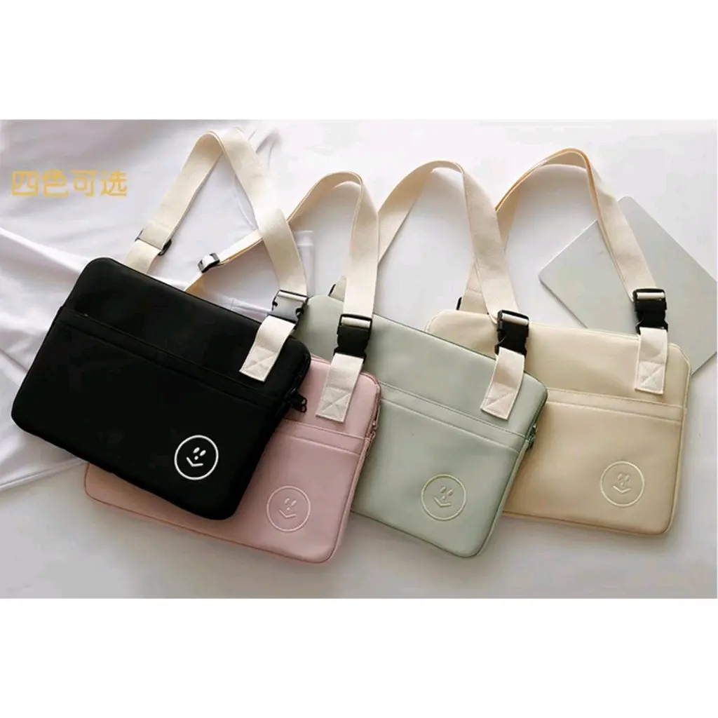 Tas Laptop Selempang Smiley for Macbook Air Pro M1 M2 iPAD Tablet Tab 10 11 12 13 14 inch