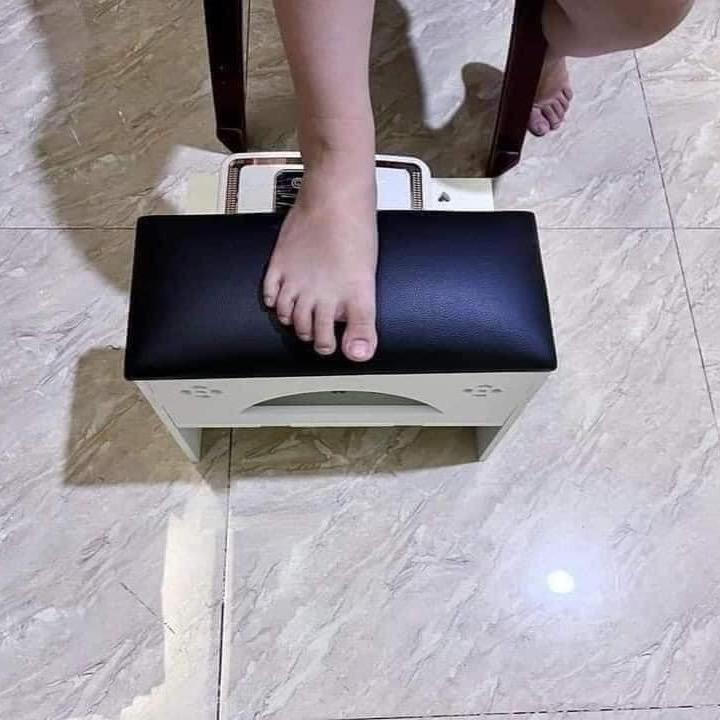 Kệ để chân làm nail vừa máy T8(cao 33cm ngang 35cm) nhựa cứng picomat bao chắc chắn