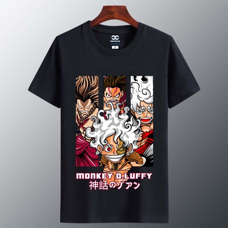 Kaos Tshirt Distro Tema Anime one piece CA1 Kualitas Katun Combed Distro Baju Digital 5