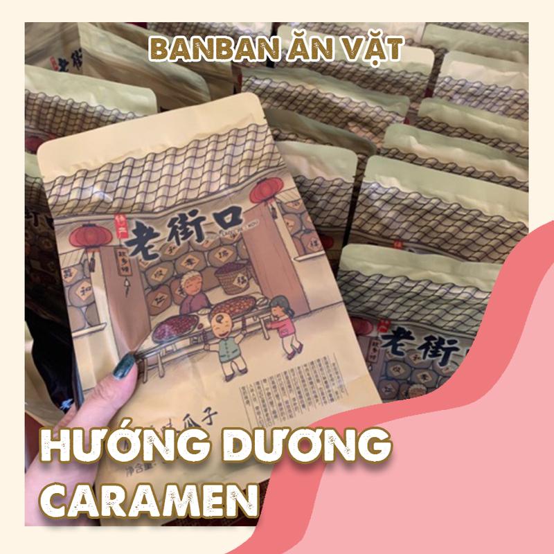 Hướng dương tẩm vị caramen mật ong thơm ngon Gói 500gr hạt to mẩy - HƯỚNG DƯƠNG BÀ GIÀ
