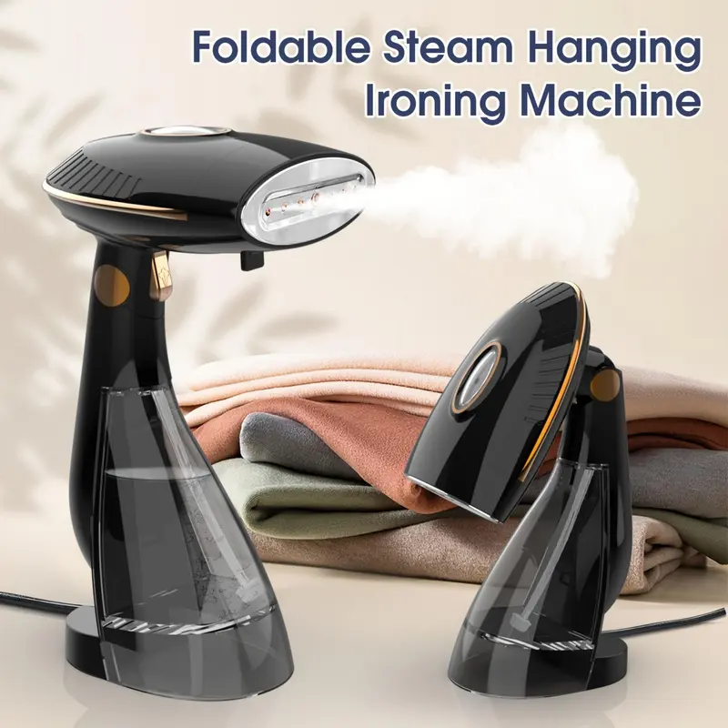Portable Handheld Clothes-steamer, 1500W Garment-steamer with Replaceable Water Tank, Quick Heating Stainless Steel Panel Clothes-steamer Home Appliances, Cleaning Tools, Household Items 6