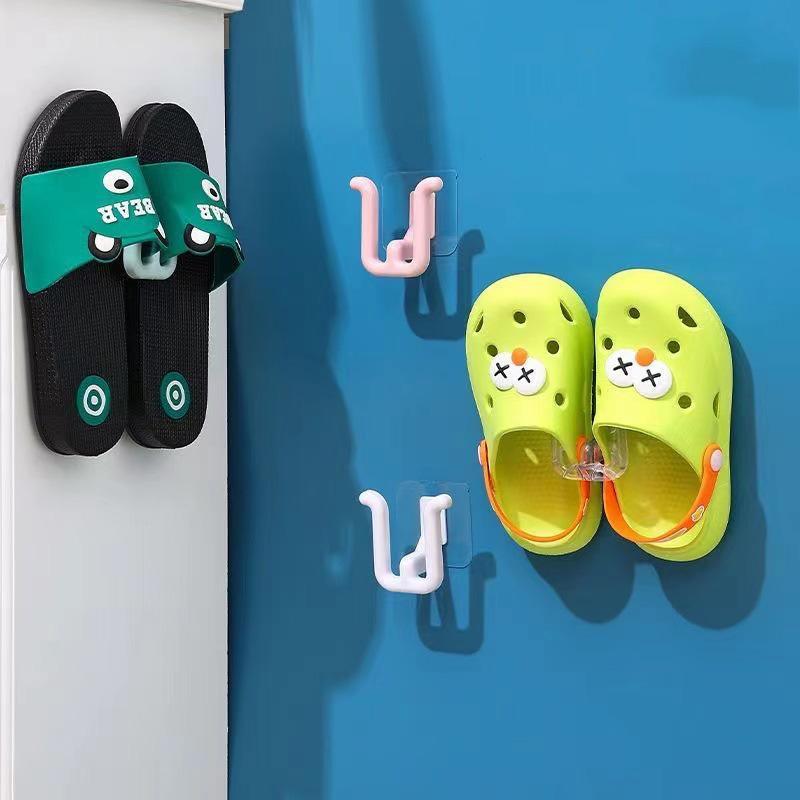 Giá Treo Dép Phòng Tắm Gắn Tường, Giá Treo Dép Đơn Giản, Móc Thoát Nước Nhà Vệ Sinh, Giá Để Giày Gọn Gàng, Giá Phơi Đồ