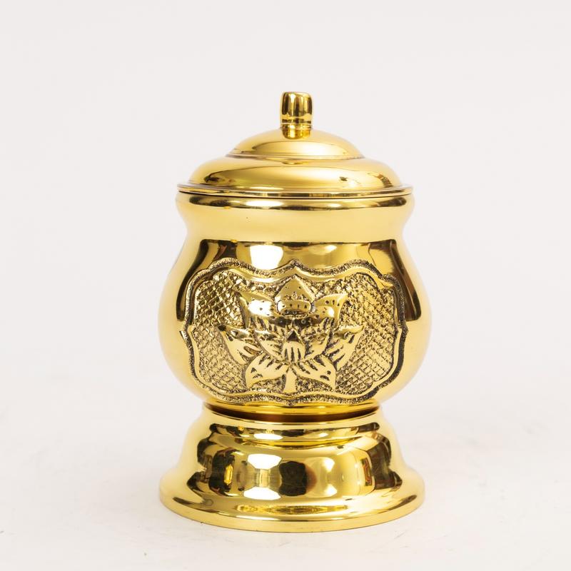 Đài Nước chum Muối Gạo BÁN THEO CÁI cao 9.5cm và 11.5cm Thờ Bằng Đồng Nguyên Chất Thương Hiệu Thuận Phát Lâu Đời Đựng Nước Muối Gạo Trà Bàn Thờ Gia Tiên Phật Thần Tài Thổ Địa Bảo Hành 5 năm Decor Decor Phòng Trang Trí Nhà