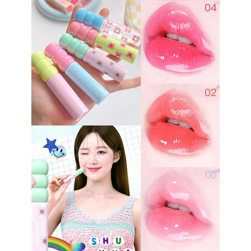 Colorgram New Sugar Coated Lip Glaze Bright Pink Shiny Moisturizing Mirror Lip Color Plump Lips Lipstick Easy to Color Long Lasting
