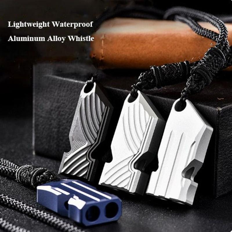 Product Introduction of High Quality Aluminum Alloy Loud Lightweight Whistle Multistyles High-decibel Camping Hiking Whistle Life-saving Portable Waterproof Whistle Outdoor EDC Tool 13