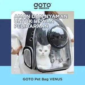 Goto [COD] Venus Tas Ransel Kucing Astronot Gendong Pet Cargo Transparan