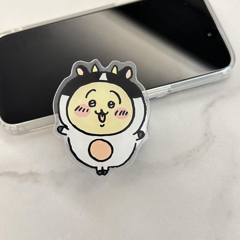 Product Introduction of Japanese Cartoon Chiikawa Magnetic Suction Bracket Cute Giikawa Lazy Bracket opposite Sex Epoxy Airbag Bracket 6