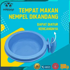 TEMPAT MAKAN JEPIT SINGLE SG KUCING MUSANG KELINCI TEMPEL SEKRUP