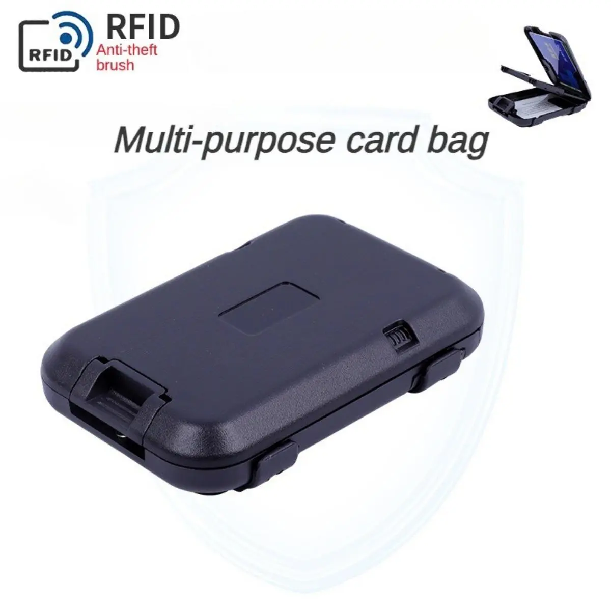 Dompet ABS, Dompet Minimalis, untuk Lelaki, Ultra Nipis, Poket Klip Aluminium, Dompet Tunai, Pemegang Kad Kredit, Blok RFID, 2025 Ketibaan Baru Bags