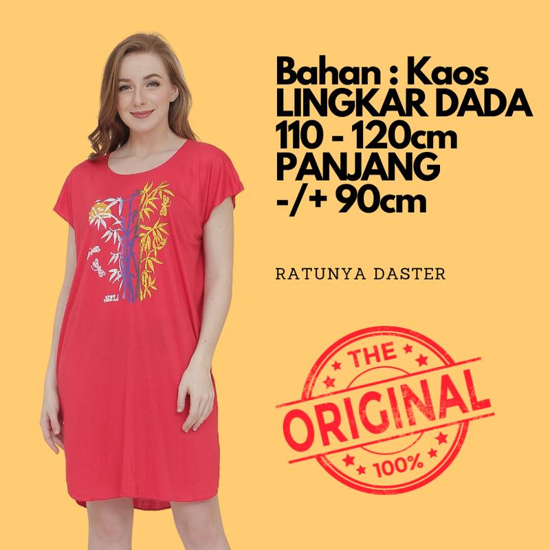 Product Introduction of Dapat 5 Daster Bali Midi Bambu - Midi Pelangi - Midi Twister Dan Pelangi Midi - Best Seller Dress Pendek Wanita Tidur kaos panjang nyaman  lembut bumil  santai  motif  rayon cewek katun busui kain tipis pantai 3