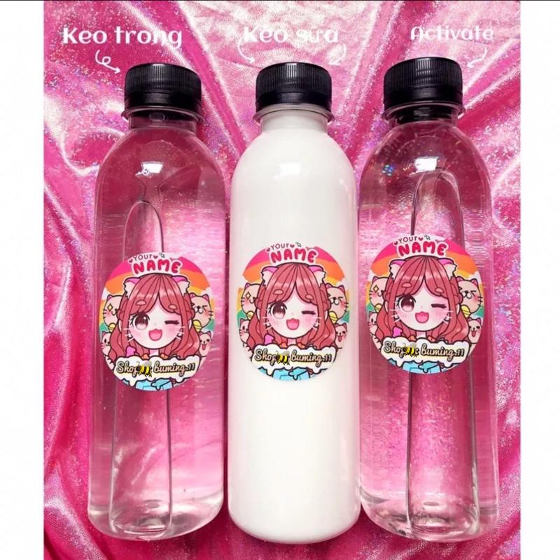  Keo Sữa & Dung Dịch Làm Đông  Lẻ 1chai  - Nguyên Liệu Làm Slime 