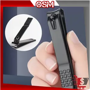 BISA COD 5580 Jepit Kuku Metal Nail Steel Penjepit Gunting Kuku Hitam Anti Karat