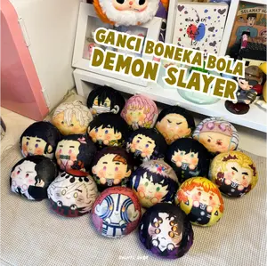 HAMPERS GANTUNGAN BOLA BONEKA DEMON SLAYER KIMETSU NO YAIBA KEYCHAIN GIFT HADIAH SOUVENIR MUZAN TANJIRO NEZUKO TENGEN SHINOBU RENGOKU GIYUU INOSUKE ZENITSU KANAO MITSURI