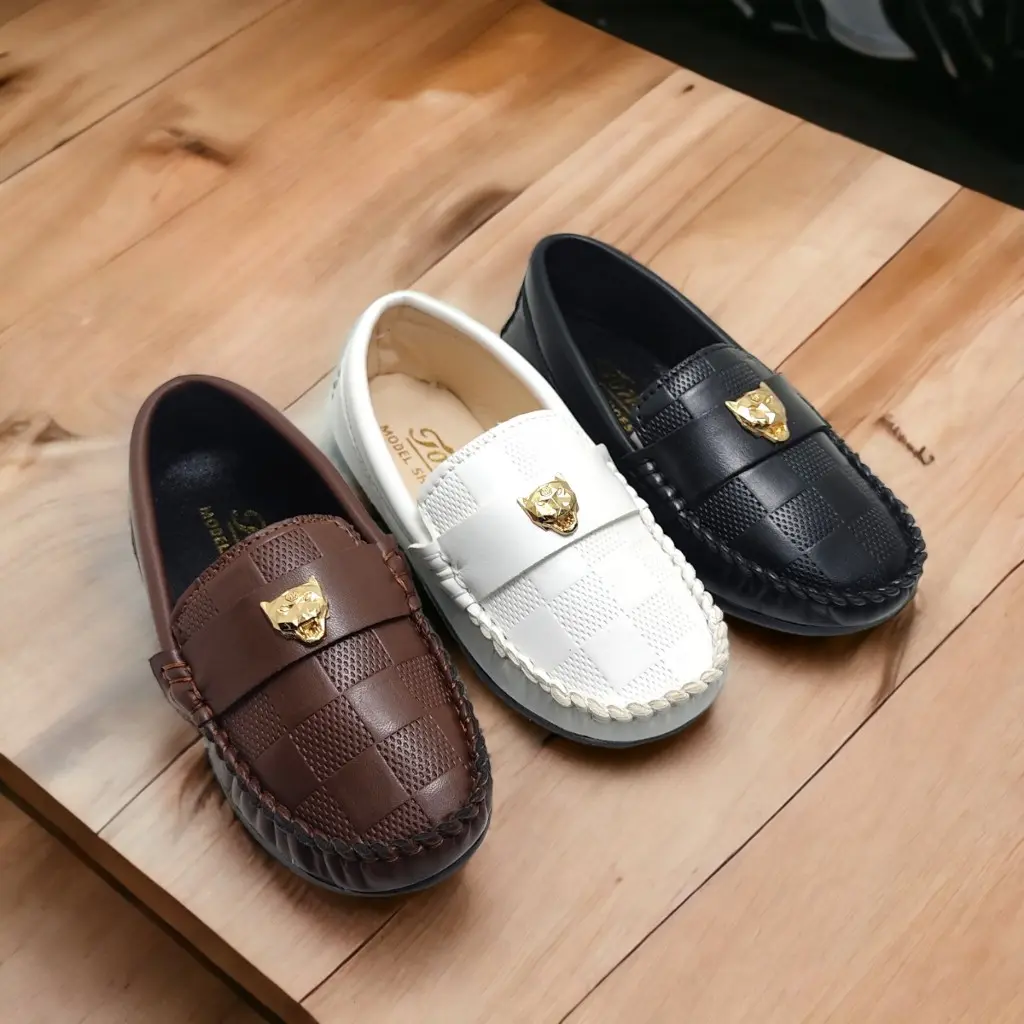 Giày lười, giày mọi bé trai 3 màu thời trang đẹp và chắc bền (size từ 21-35)